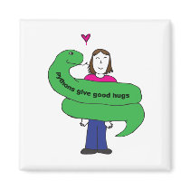 Python Hugs Magnet