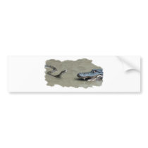 Python vs Alligator Bumper Stickers