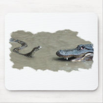 Python vs Alligator Mousepad