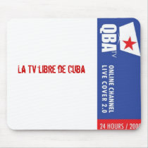 Q-BA TV La TV libre de Cuba mousepads