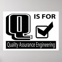 Q Is For Quality Assurance Engineering Posters