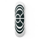 Q logo skateboard natural