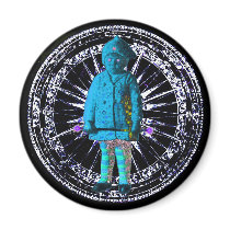 Q MagNEAT-O ! " Q in Blue " magnets by 3DMOONMAN Q MagNEAT-O ! " Q in Blue " magnets