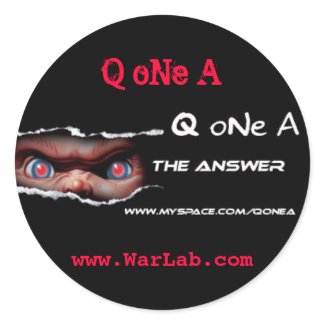 Q oNe A Sticker sticker