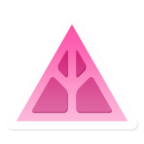 Q-Peace Triangle Knot Sticker