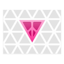 Q-Peace Triangle Postcard postcards