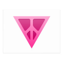 Q-Peace Triangle Postcard postcards