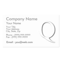 Q shades business card templates