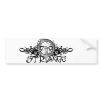 Q STRANGE FRONT bumper stickers by horrorcore Q STRANGE FRONT bumper stickers