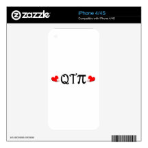 Q T Pi Skins For iPhone 4