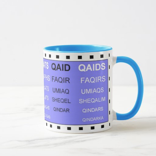 Q Words Without The U Word Games Mug Zazzle