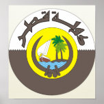 Qatar Coat of Arms detail Poster