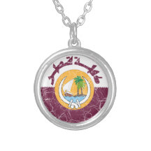 Qatar Coat Of Arms Pendant