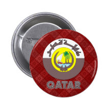 Qatar Coat of Arms Pinback Buttons