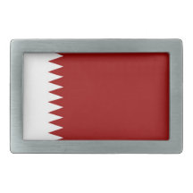 qatar country flag belt buckle