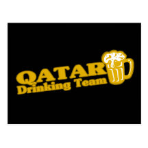 Qatar Drinking Team Post Cards