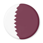 Qatar Fisheye Flag Magnet