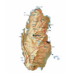 Qatar Flag and Map T-Shirt
