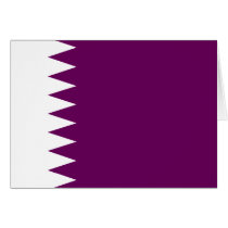 Qatar Flag Card