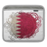 Qatar Flag; Circles Sleeve For iPads