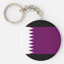 Qatar Flag Keychain