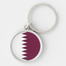Qatar Flag Keychain
