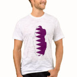 Qatar Flag Map full size t-shirts
