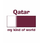 Qatar Flag Map Text Ladies Baby Doll