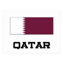 Qatar Flag postcards