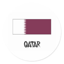Qatar Flag stickers by flagshirt Qatar Flag stickers