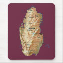 Qatar Map Mousepad
