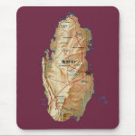 Qatar Map Mousepad