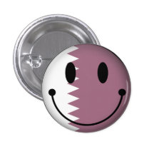 Qatar Smiley Pinback Buttons