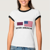 Qatari American t-shirts by flagshirt Qatari American t-shirts