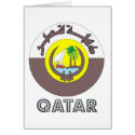 Qatari Emblem cards by FlagStore Qatari Emblem cards