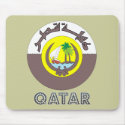 Qatari Emblem mousepads by FlagStore Qatari Emblem mousepads