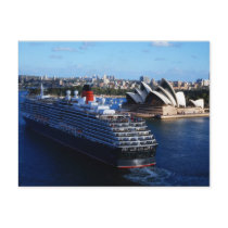 QE2 in Sydney Australia Postcard