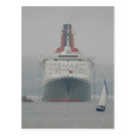 QE2 on the River Forth Post Card