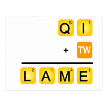 QI is LAME! Post Card