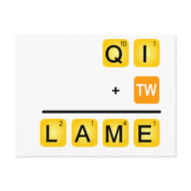 QI is LAME! Post Card