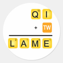 QI is LAME! Sticker