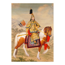 Qianlong Emperor in Ceremonial Armor on Horseback posters by VintagePets Qianlong Emperor in Ceremonial Armor on Horseback posters