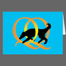 QQ Weaving Dog cards