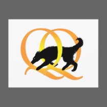 QQ Weaving Dog postcards