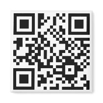 QR > Binary > Smiley - Magnet