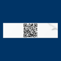 QR Code bumper sticker bumper stickers