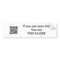 QR Code Bumper Sticker - Hur