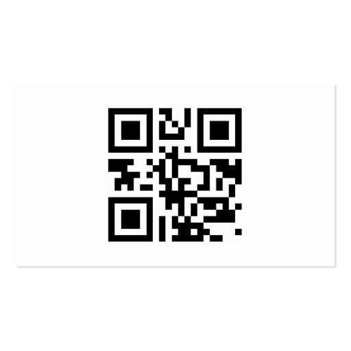 QR Code Business Card Template (back side)