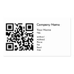 QR Code Business Card Template - Horizontal