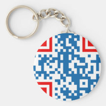 QR-Code-Ceská-republika Key Chain